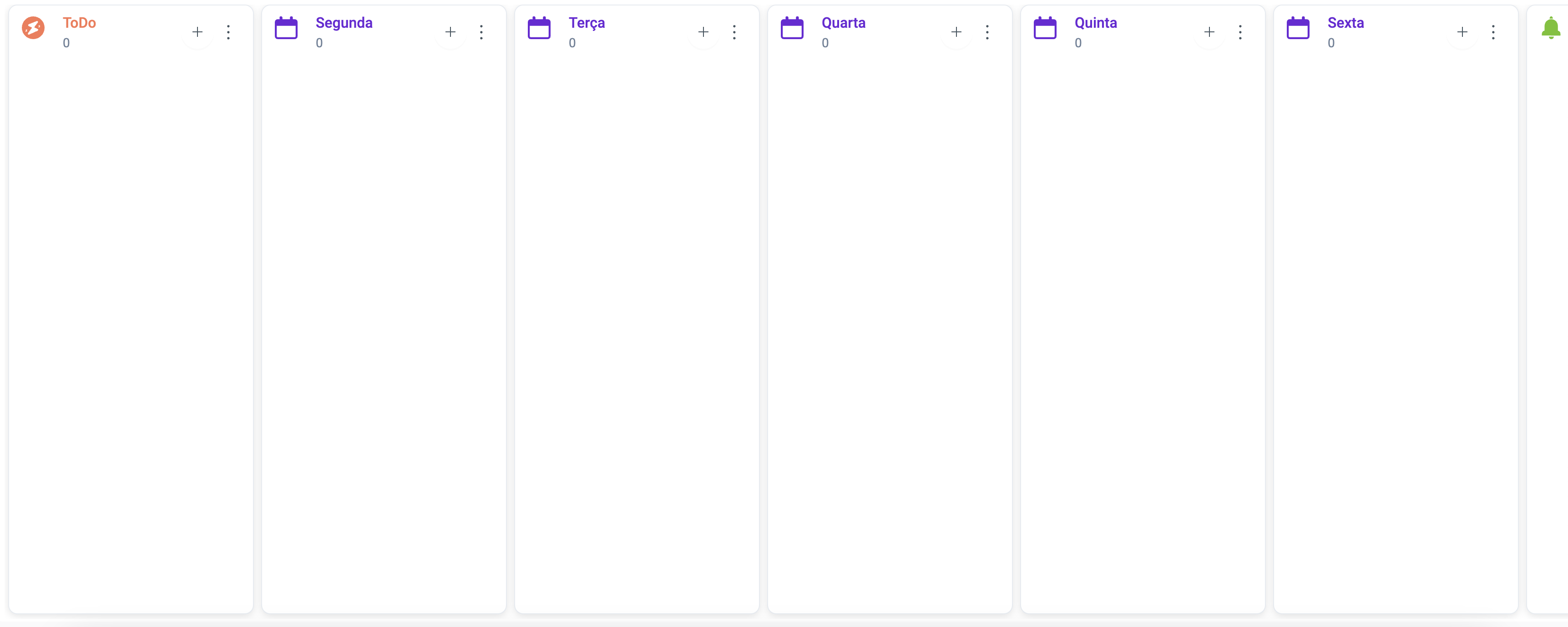 Kanban modelo Planejador Diario