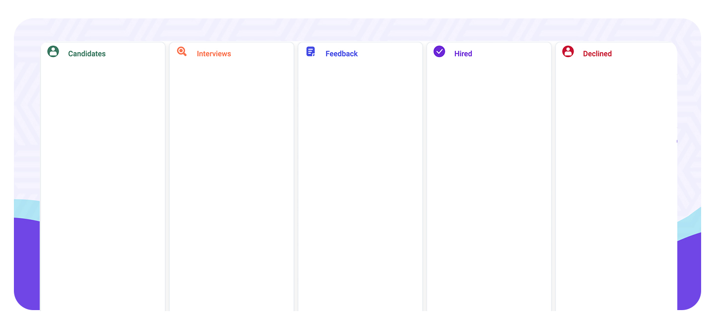 Hiring kanban board template