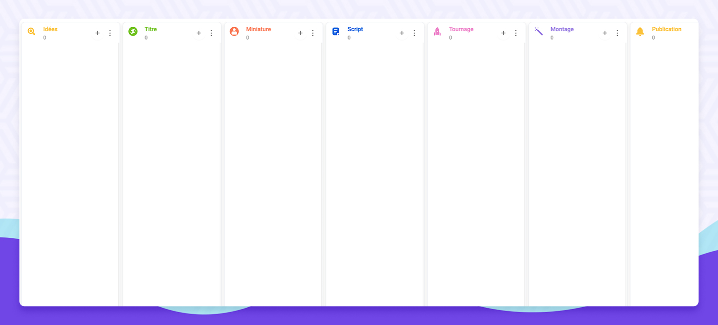 Kanban board for video production